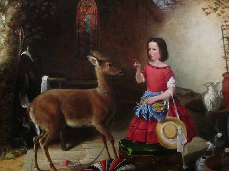 1819-Arthur Fitzwilliam Tait - Il rimprovero (1852) - Brooklyn Museum